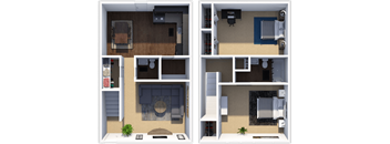 Forest Hills apartments Willow floor plan