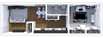 1 bed 1 bath at fox hill