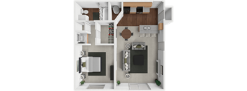 Lily floor plan at Fleming Court Apartments