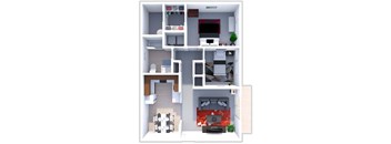 a floor plan of a house