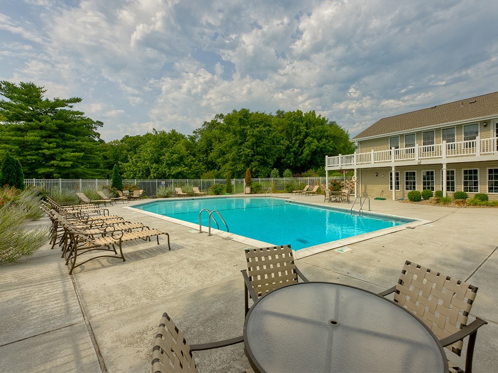 outdoor swimming pool at apartments