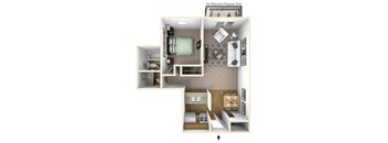 one bedroom apartment floor plan