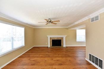 Hard wood flooring at Evansville IN apartments