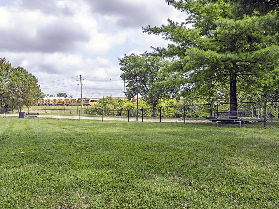 dog park with a fence at apartment community