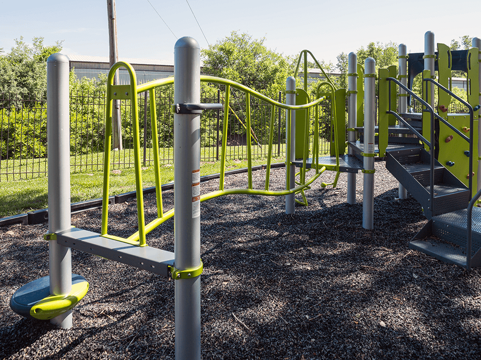 playground equipment at apartment complex
