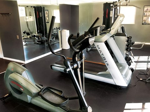apartment with fitness center