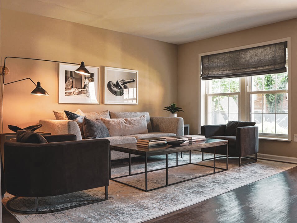 Living room at Georgetown of Kettering Apartments