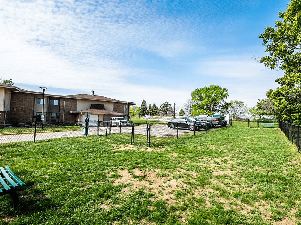 dog park at pet friendly apartments