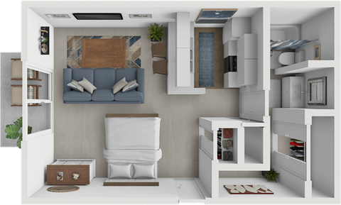 studio floor plan at georgetowne apartments