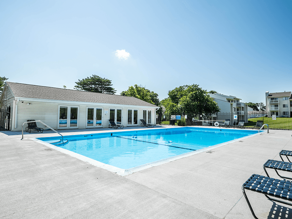 the swimming pool at our apartments