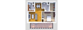 A1 1 Bedroom 1 Bath Garden