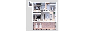 B1 2 Bedroom 1 Bath Garden Lower