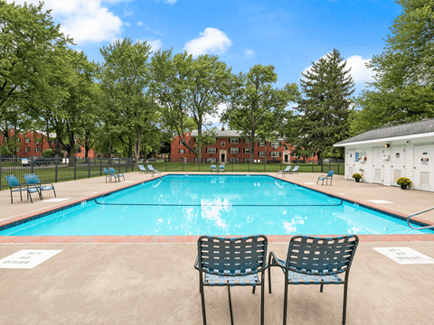 our apartments have an outdoor swimming pool