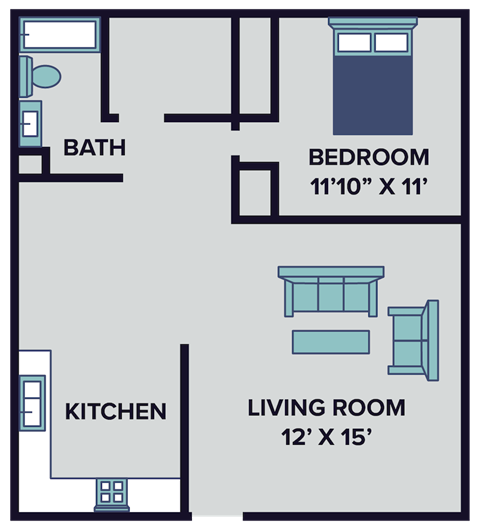 1 bed 1 bath floor plan at huntley ridge new albany
