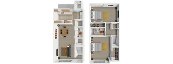 2 bedroom, 1.5 bathroom townhome at The Hampton at Coral Ridge