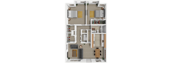 2 bedroom, 1 bathroom apartment at The Hampton at Coral Ridge