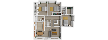 3 bedroom, 2 bathroom apartment at The Hampton at Coral Ridge