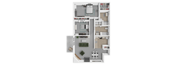 2 bed 2 bath belmont floor plan at huntington glen apartments