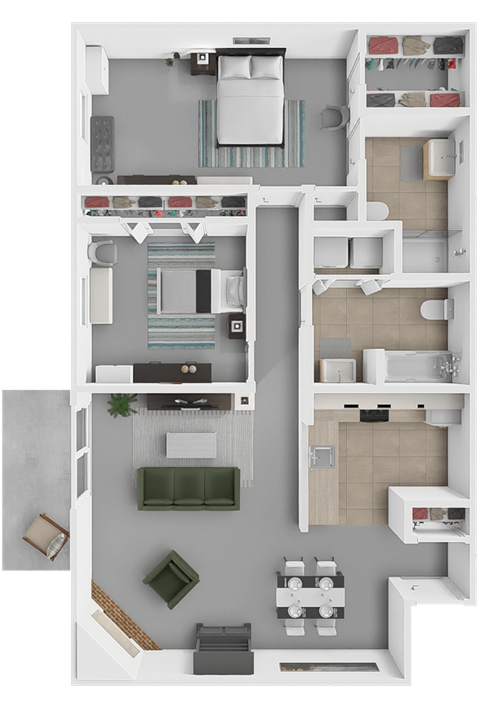 2 bed 2 bath belmont floor plan at huntington glen apartments