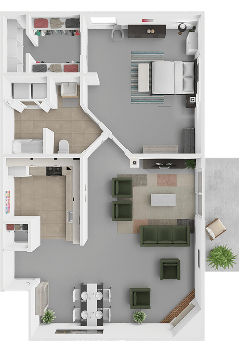 one bed one bath preakness floor plan at huntington glen