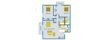 2 bedroom 2 bathroom apartment in Milwaukee, WI