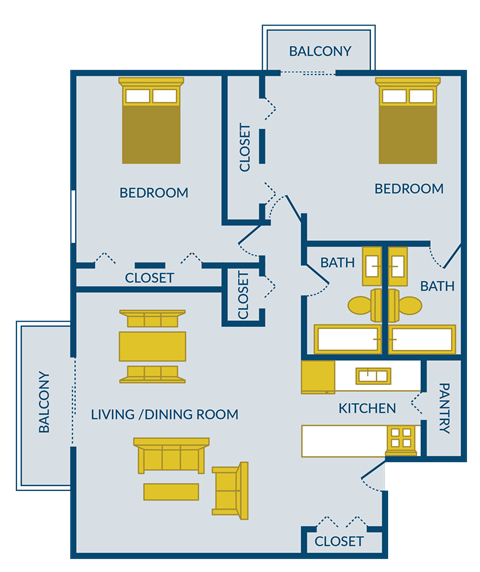 2 bedroom 2 bathroom apartment in Milwaukee, WI