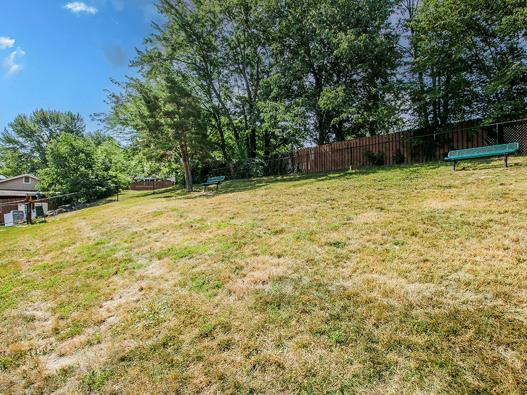 dog park at an apartment community