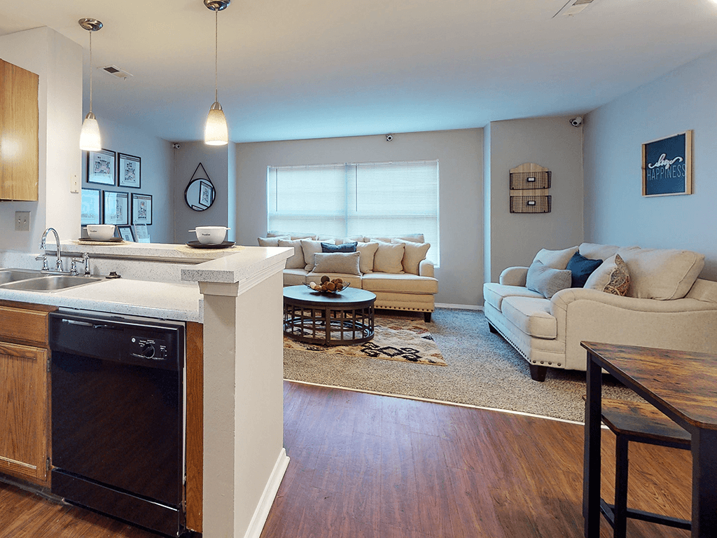 open apartment floor plan