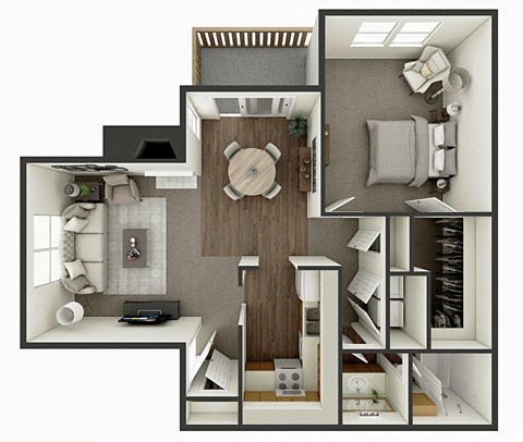 the maple floor plan at hunters way apartments