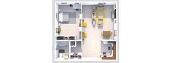 one bedroom bedroom apartment floor plan
