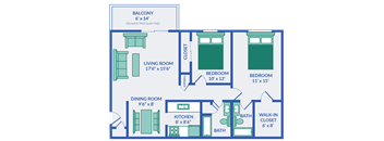 the blueprint of a floor plan of a roommates house