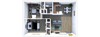 Imperial Gardens two bedroom floor plan
