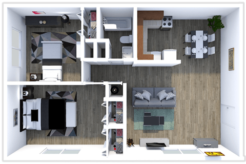 Imperial Gardens two bedroom floor plan
