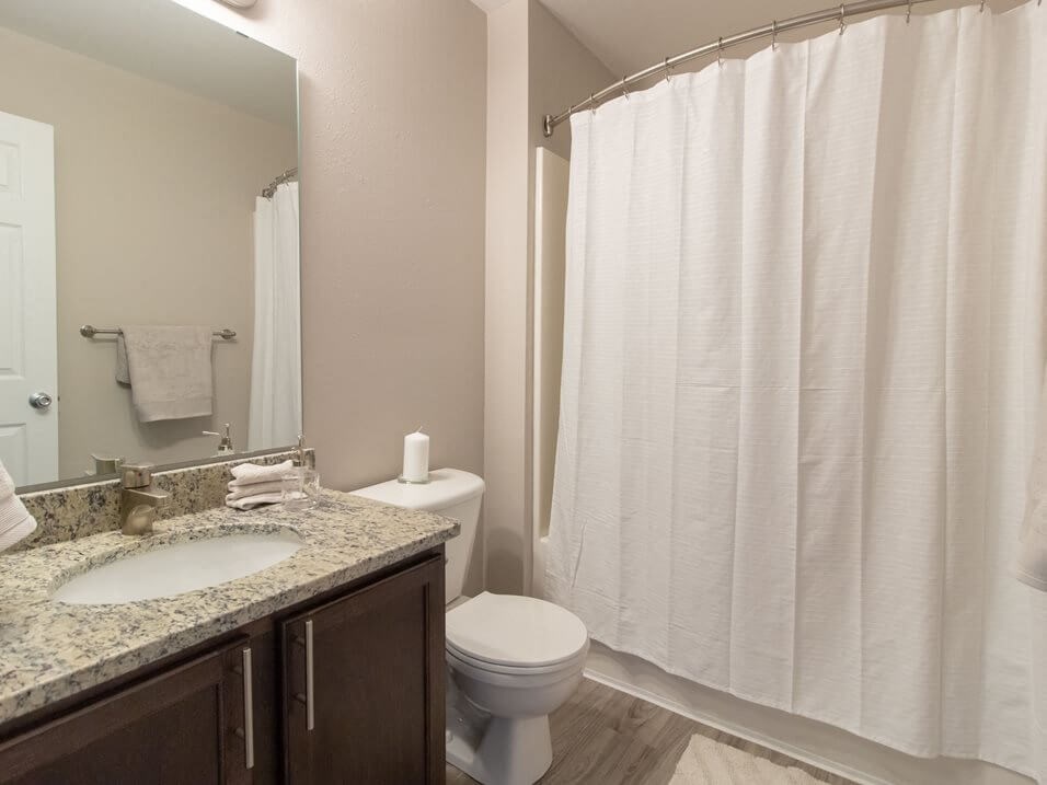 bathroom at Fenton MI apartments