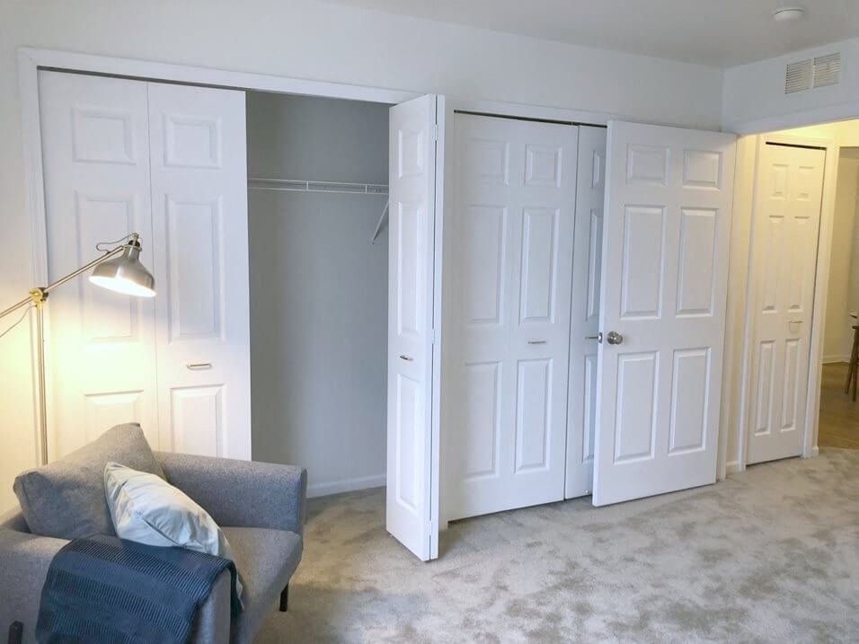 large closets at Fairfield Apartments