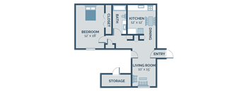 one bedroom apartment floor plan