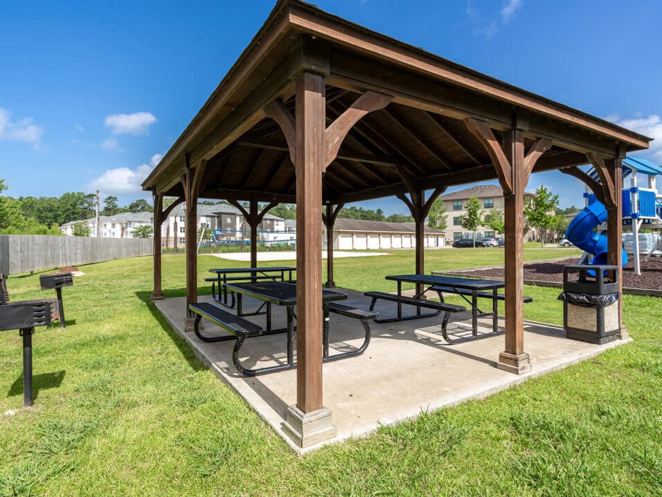 Covered Picnic Area at apartment complex