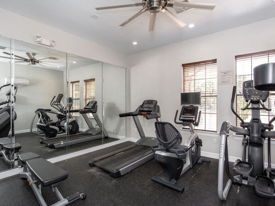 apartment complex with fitness center