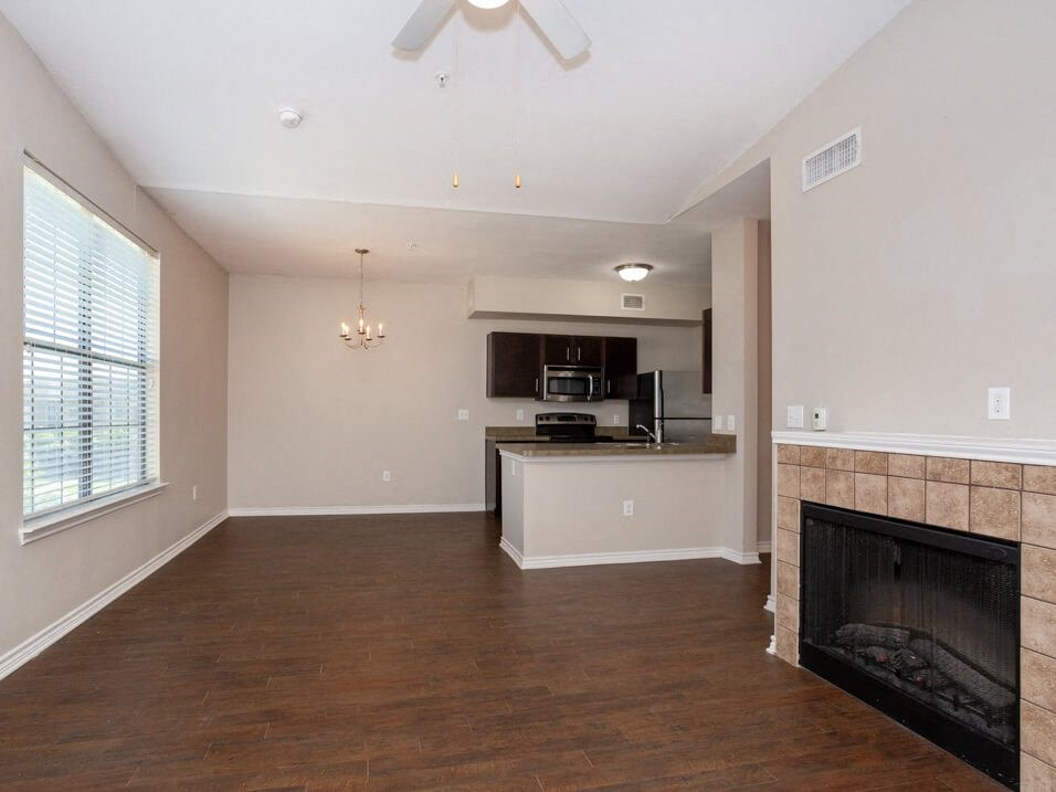 apartment with Vinyl Wood Flooring