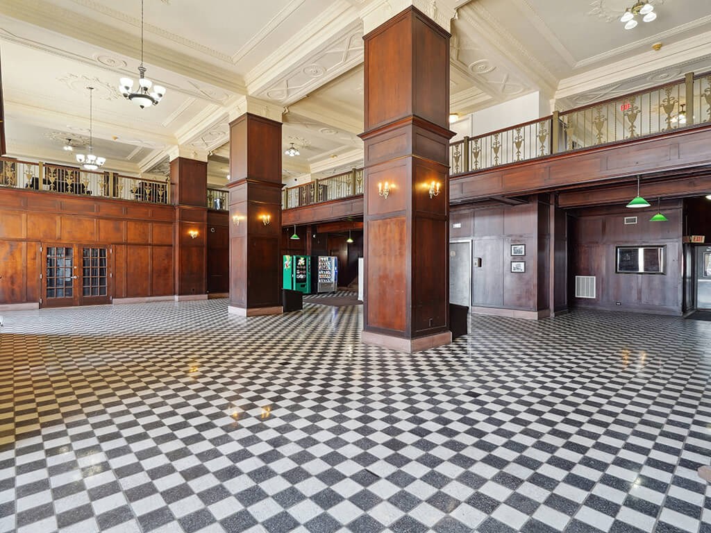 lobby of a historic building