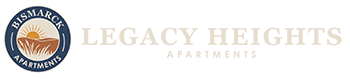 The image is a logo for Legacy Heights Apartments.