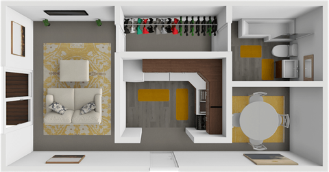 Lake Point Studio floor plan