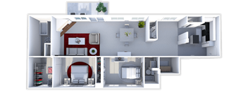 2 bedroom penthouse in Toledo