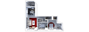 2 bedroom apartment floor plan