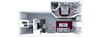 1 bedroom apartment floor plan