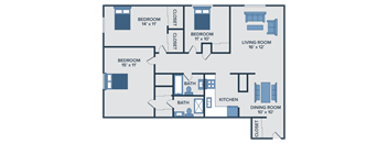 3 bedroom apartments