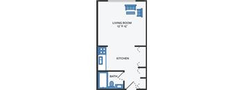 studio apartment floor plan