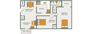LAKE POINT  |  2 BEDROOM 1 BATH