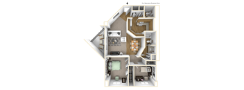 madison wi 2 bed apts floor plan