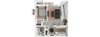 1 bed 1 bath floor plan at macarthurs lake